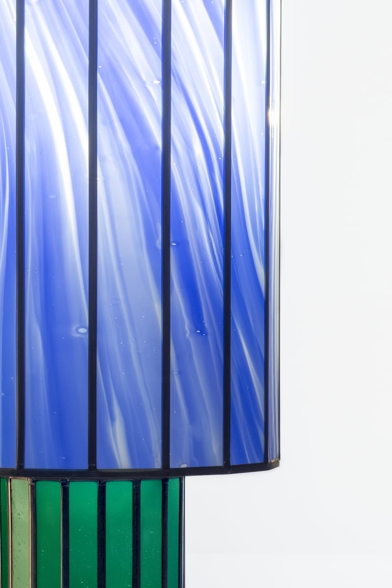 Stained Glass Floor Light 59 / Stained Glass Lights by Maarten De